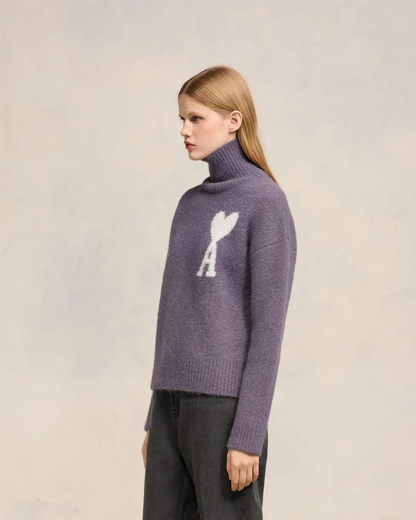 AMI OFF WHITE ADC SWEATER LILAC