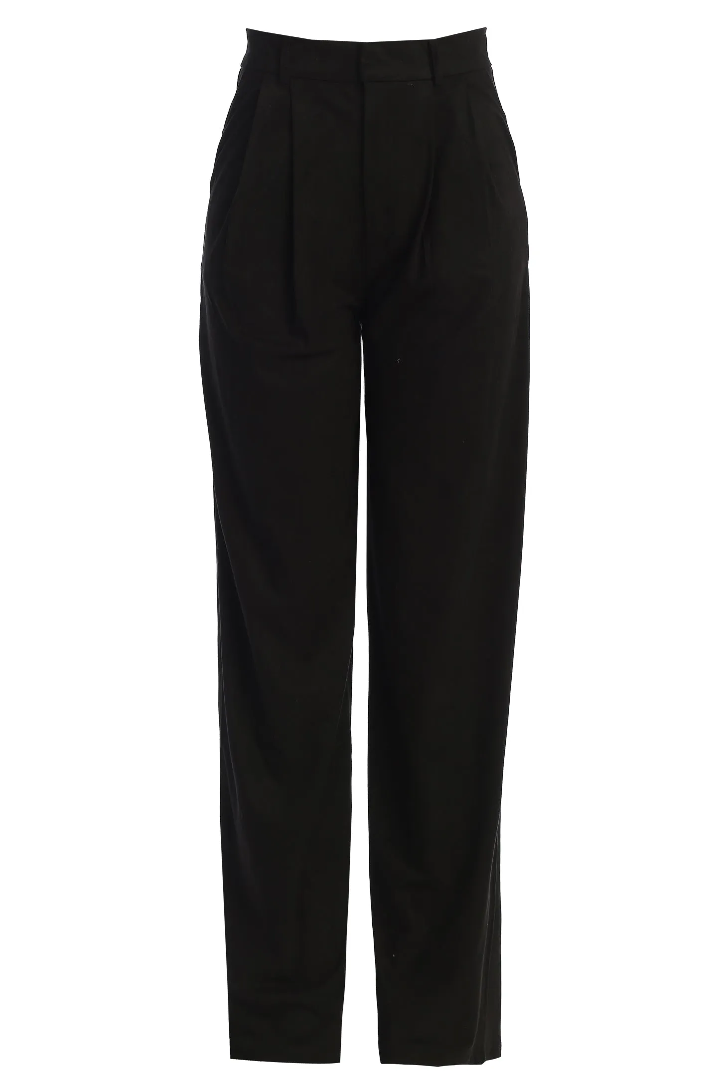 Black Classic High Rise Trousers