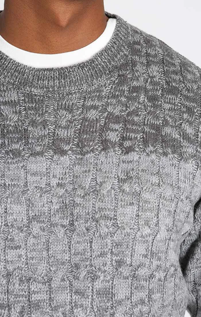 Cable Knit Crewneck Sweater