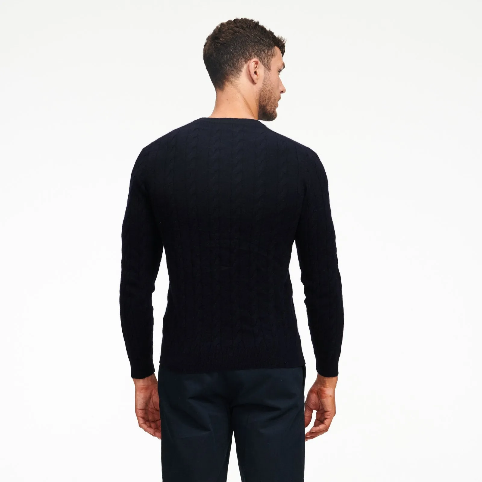 Cable Knit Crewneck Sweater