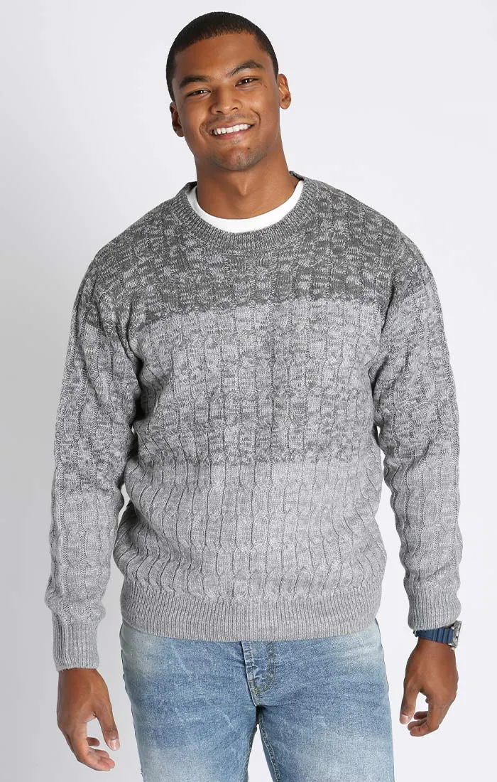 Cable Knit Crewneck Sweater