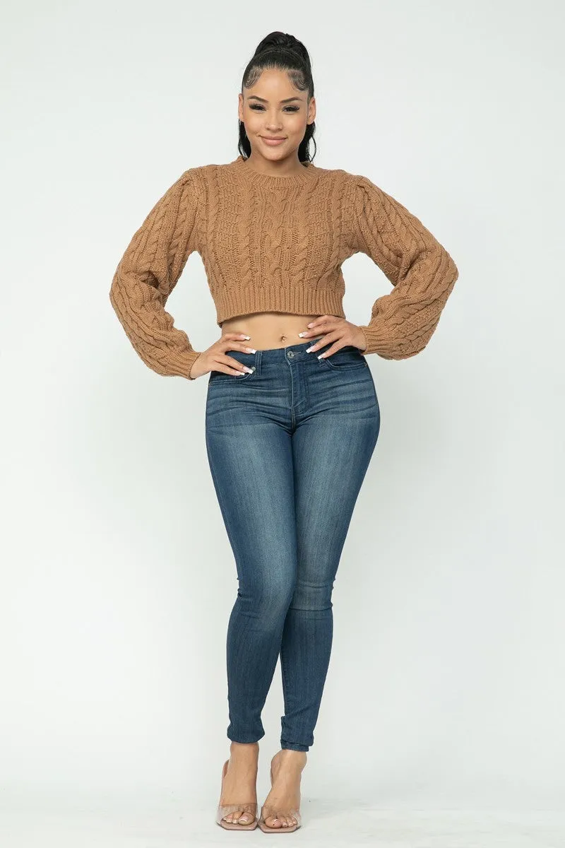 Cable Pullover Top