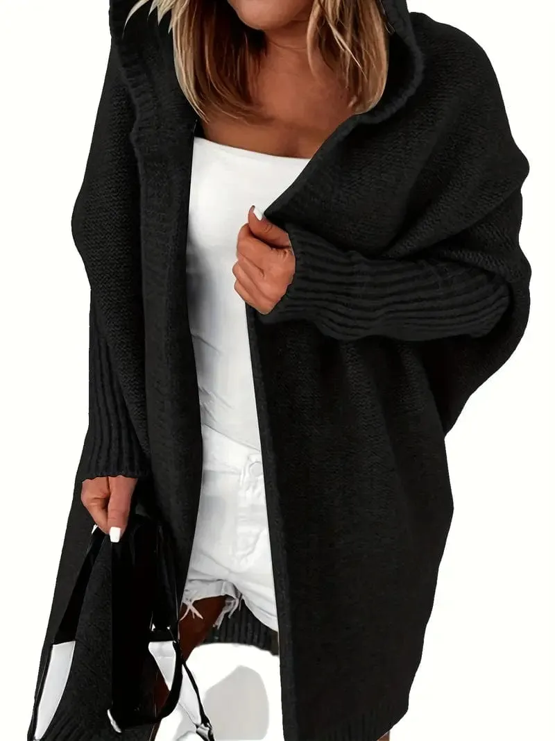 Casual Hooded Knit Sweater