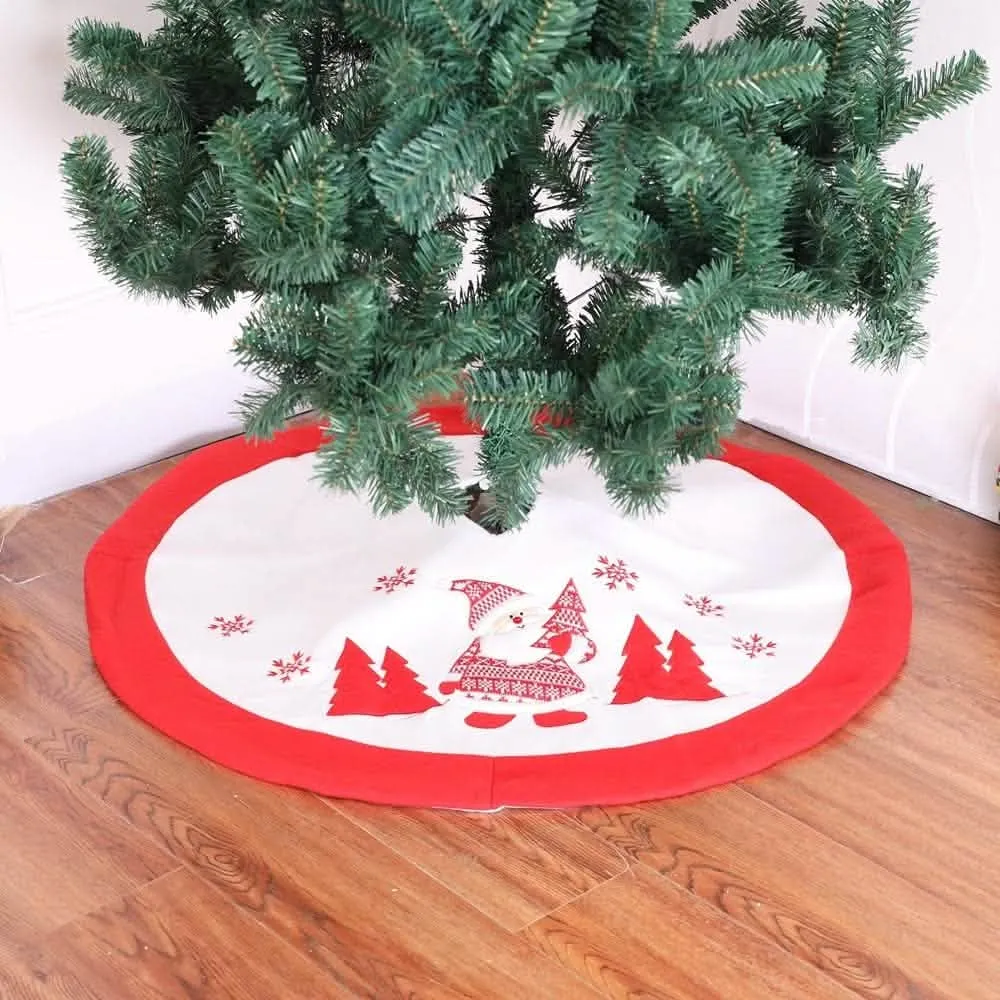 Chic Holiday Tree Skirt for Stylish Festive Displays and Gift Arrangements