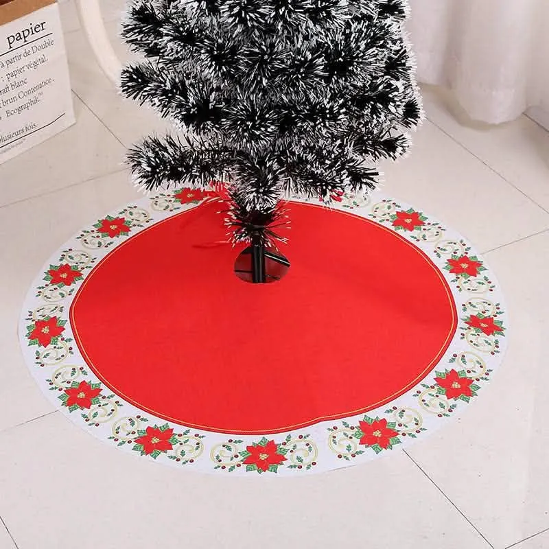 Chic Holiday Tree Skirt for Stylish Festive Displays and Gift Arrangements