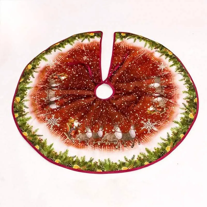 Chic Holiday Tree Skirt for Stylish Festive Displays and Gift Arrangements