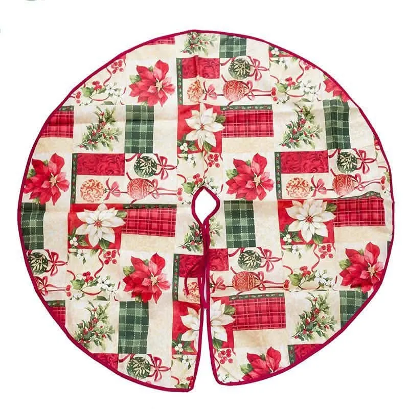 Chic Holiday Tree Skirt for Stylish Festive Displays and Gift Arrangements