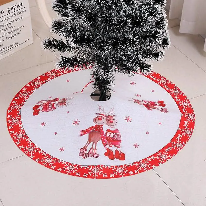 Chic Holiday Tree Skirt for Stylish Festive Displays and Gift Arrangements