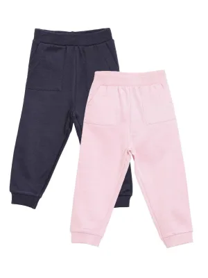 Combo of 2 Sweatpants- Pink and Navy Blue