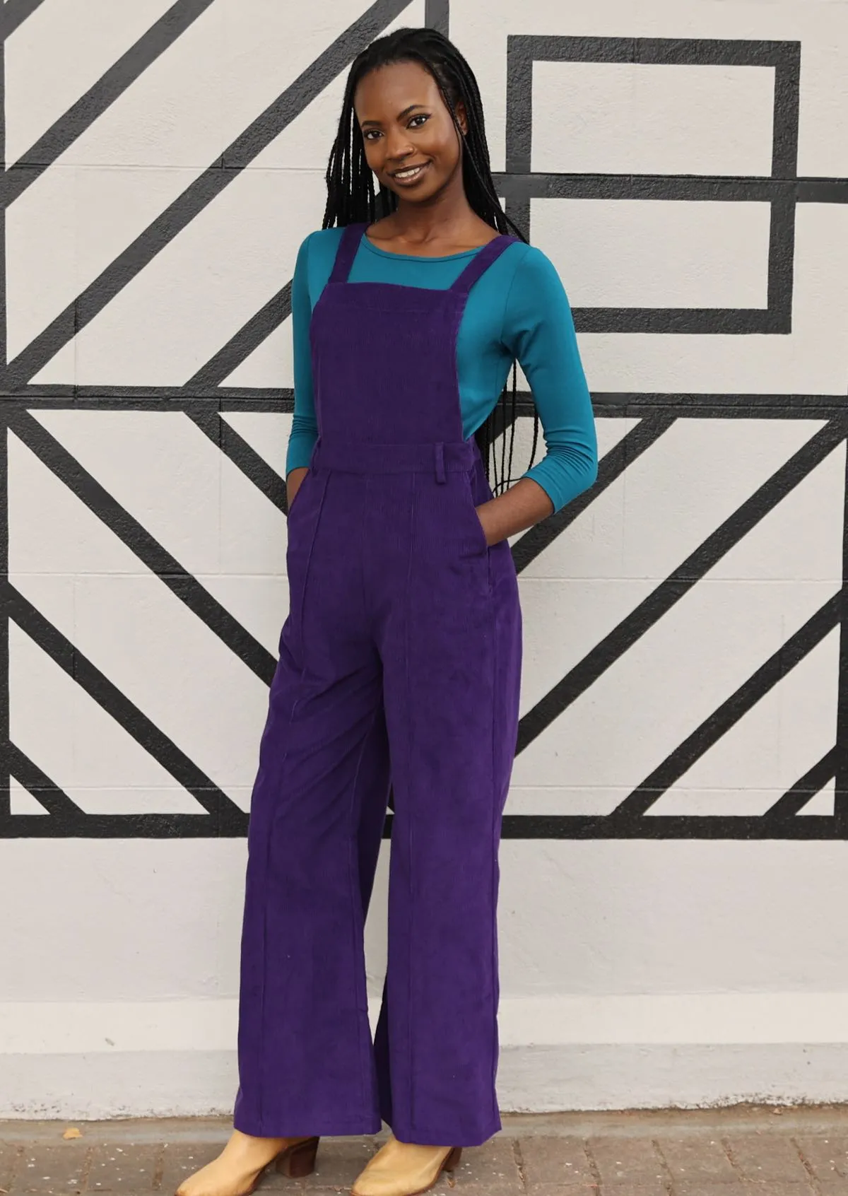 Corduroy Overalls Parachute Purple