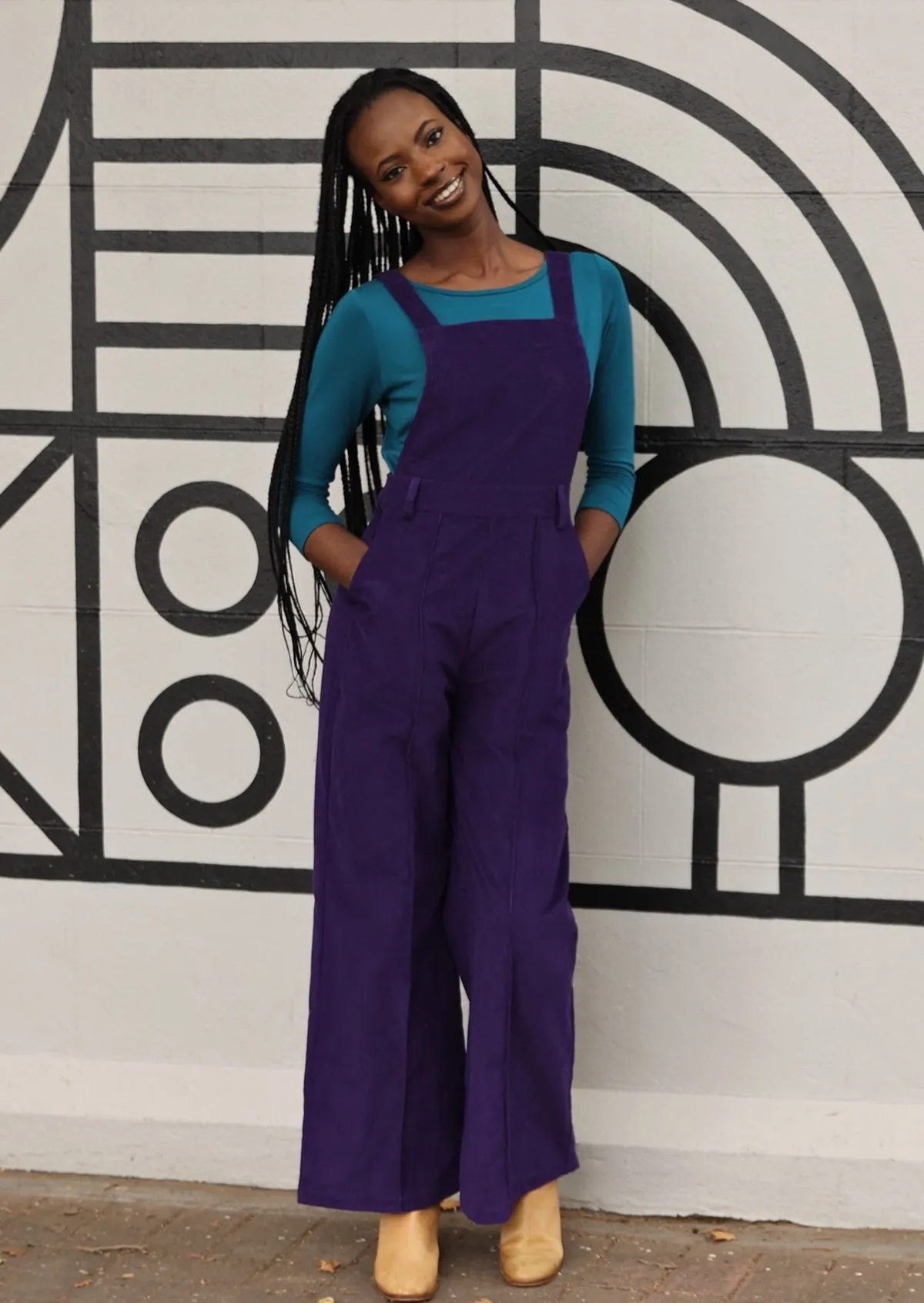 Corduroy Overalls Parachute Purple