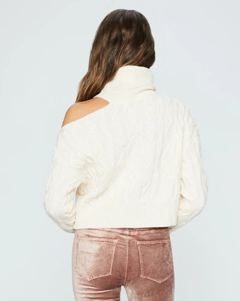 Cropped Cable Knit Raundi