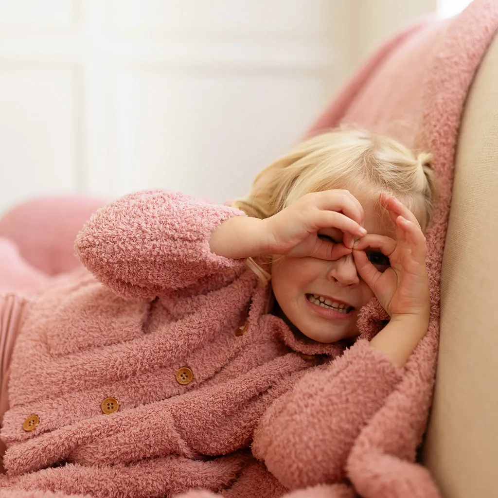 Dusty Rose Cuddle Hooded Cardigan