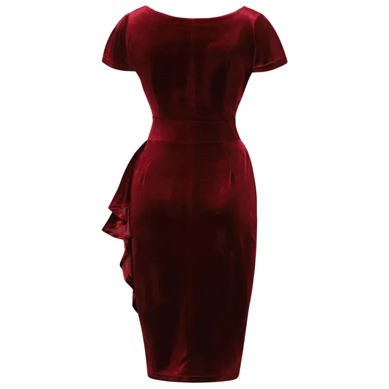 Elsie Dress - Red Velvet