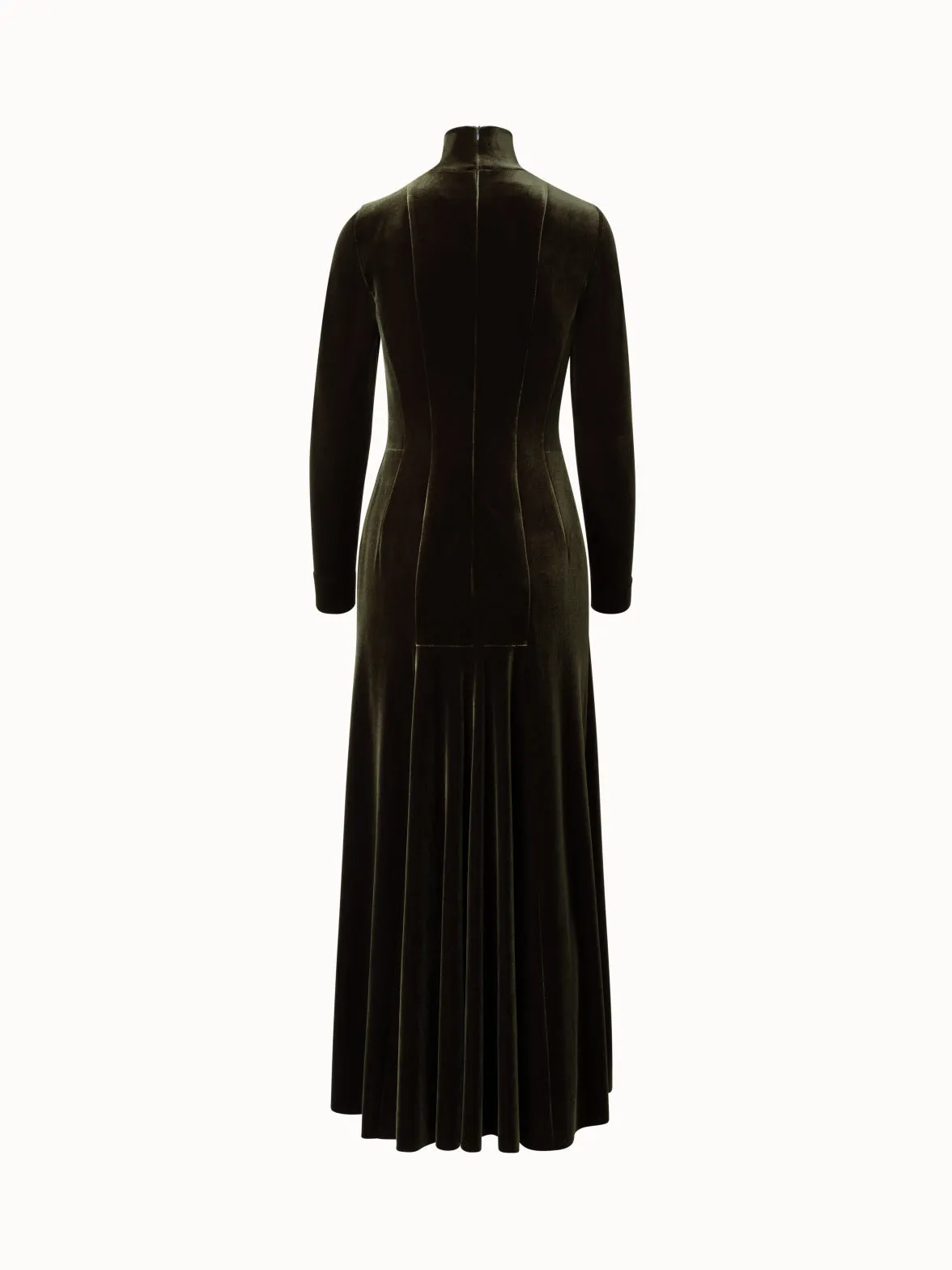 Fluid Stretch Velvet Gown