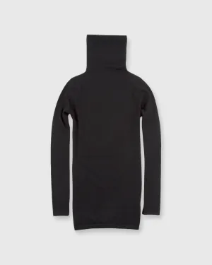 FUNNEL NECK SWEATER- BLACK