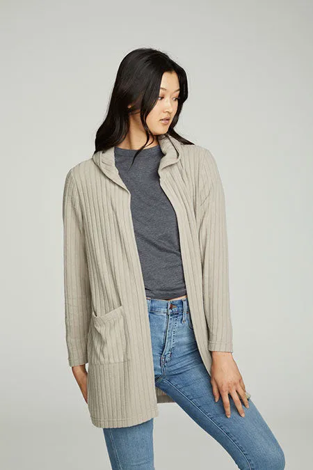 Hooded Open Duster Cardigan