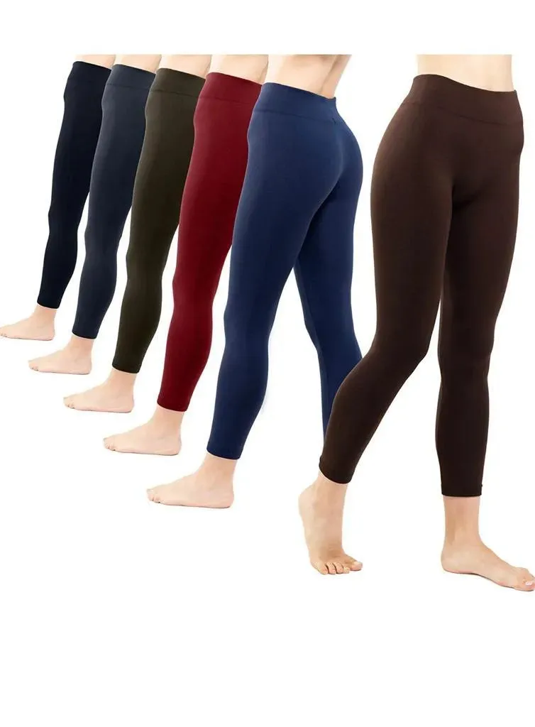 Hot! Women‚Äôs Extra Fleece Leggings High Waist Soft Stretchy Warm Leggings Regular (One Size) 220G Fleece