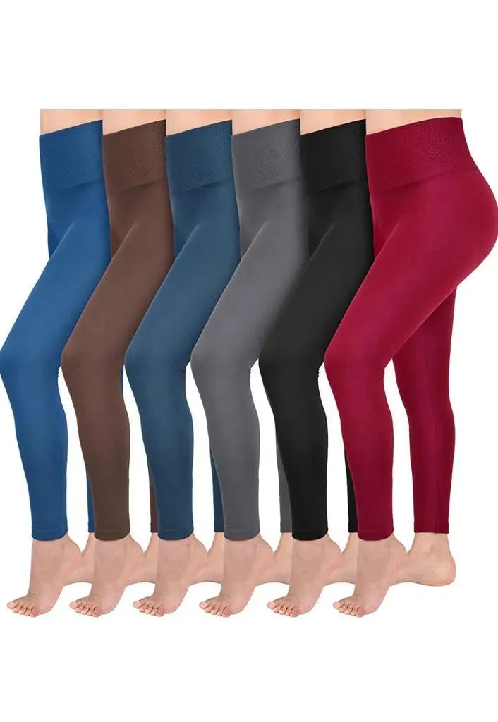 Hot! Women‚Äôs Extra Fleece Leggings High Waist Soft Stretchy Warm Leggings Regular (One Size) 220G Fleece