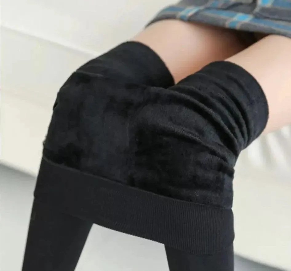 Hot! Women‚Äôs Extra Fleece Leggings High Waist Soft Stretchy Warm Leggings Regular (One Size) 220G Fleece