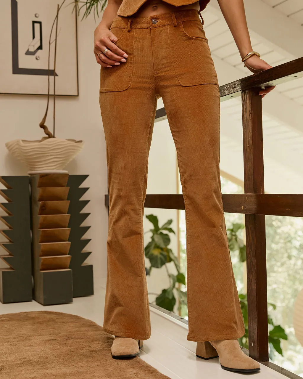 Just Looking High Rise Corduroy Pants