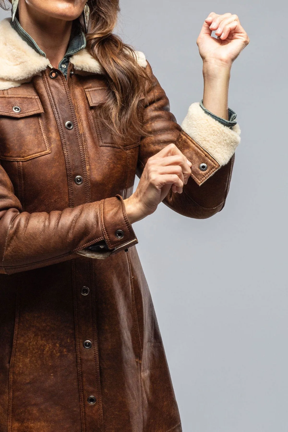 Keli Long Shearling Duster