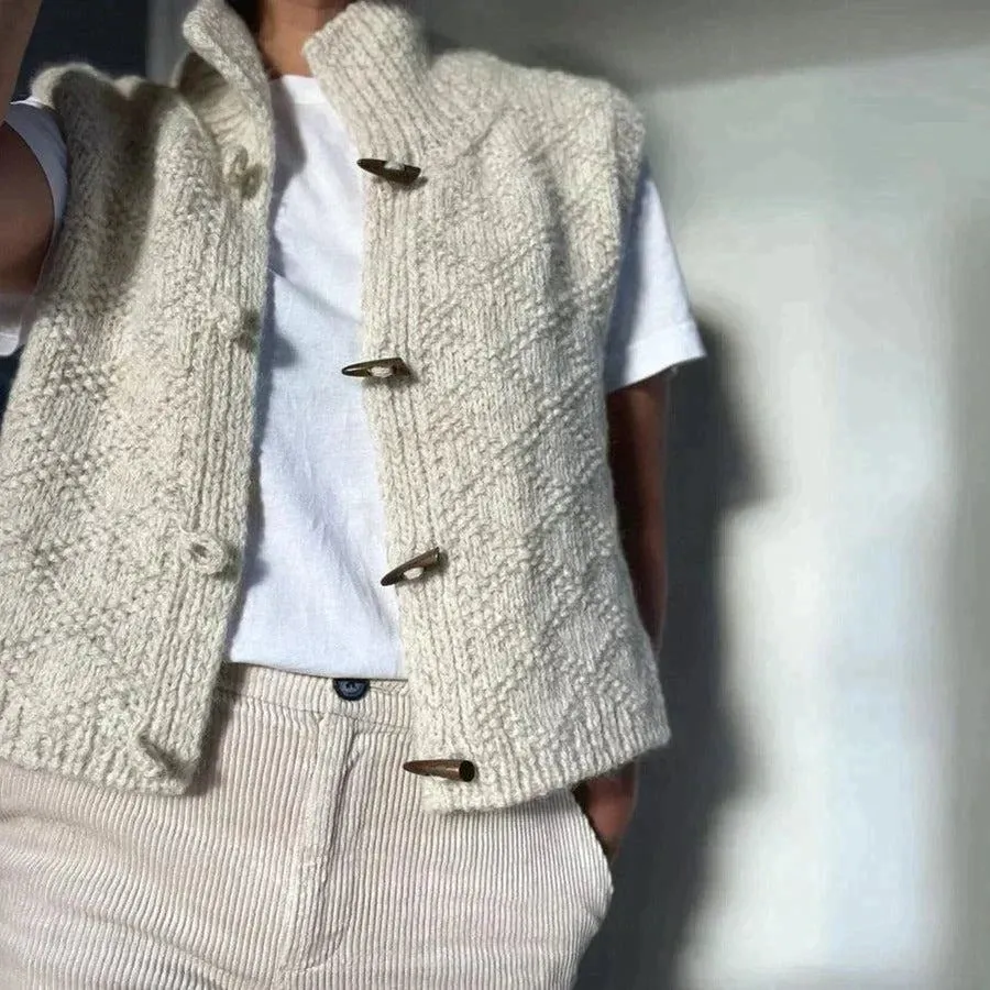 Knit Button Vest