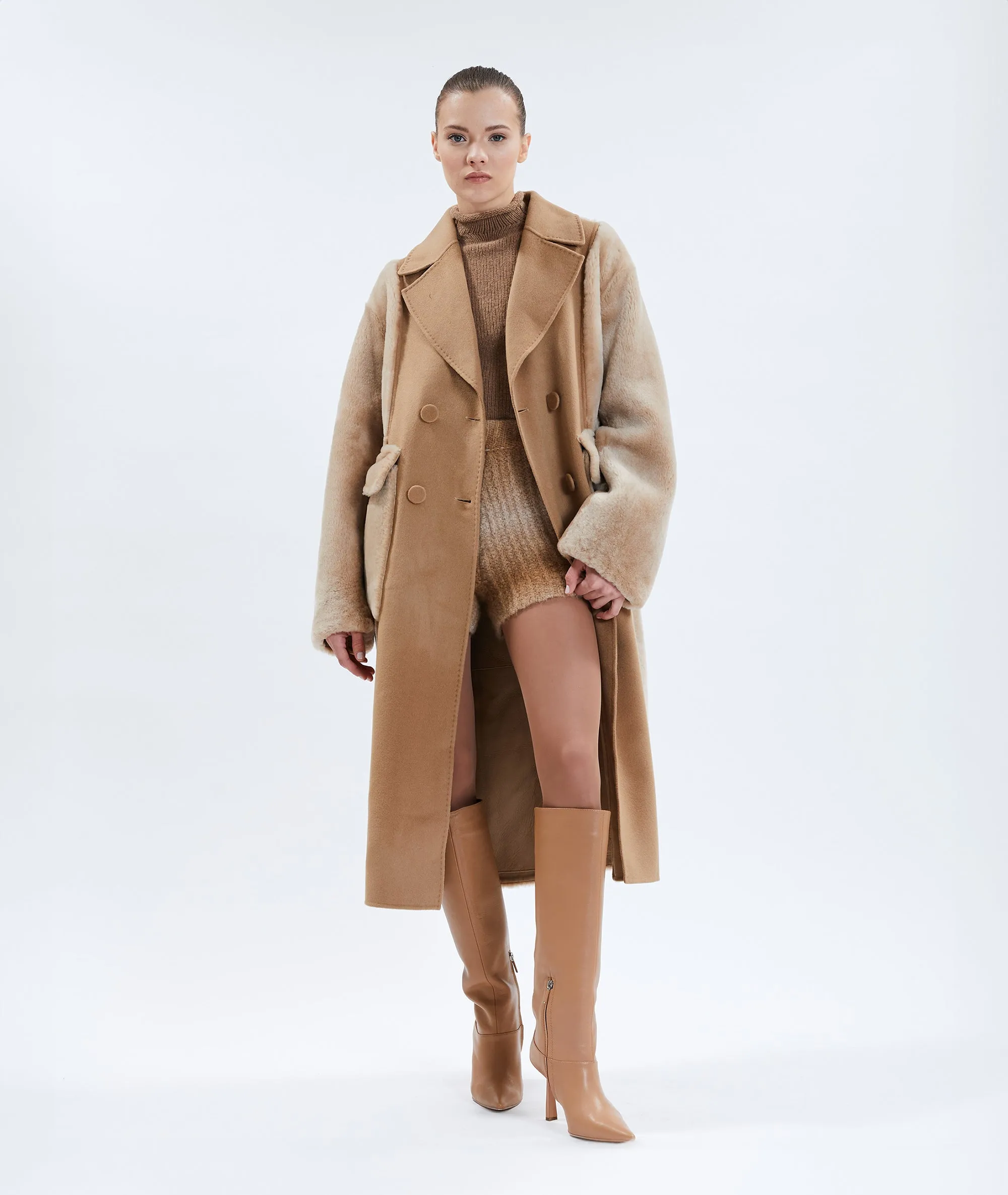 LAUREN | MIDI SHEARLING JACKET