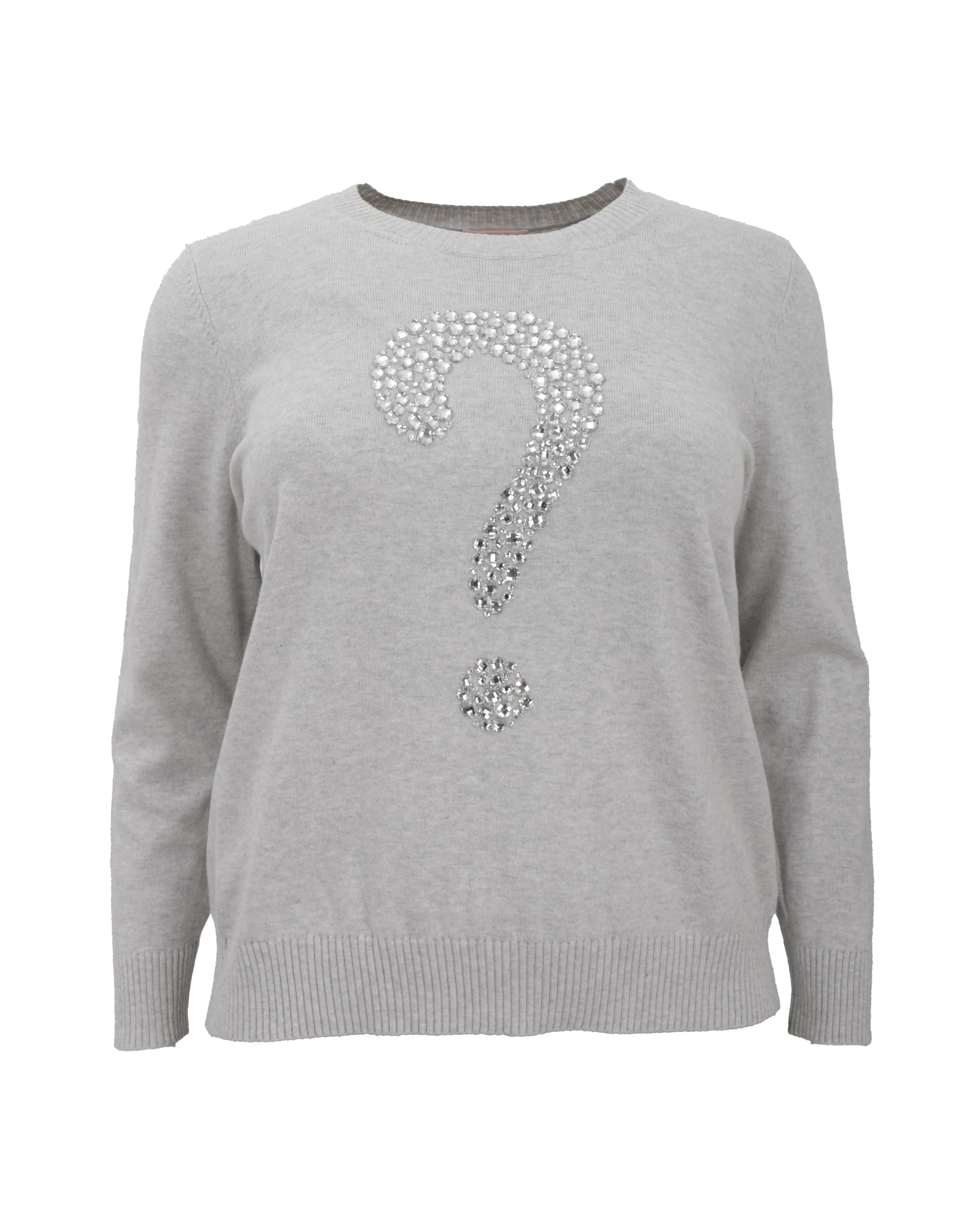 Lisa Todd Keep 'Em guessing Lofty Cotton Luxe Sweater in Platinum