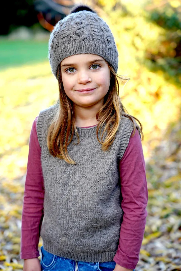 Little Cupcakes Vyna Vest and Hat LF50 1-10 years 8ply Knitting Pattern