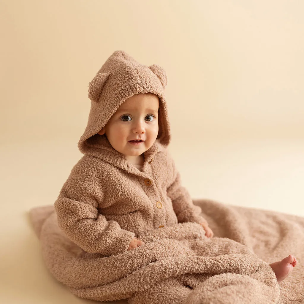 Macchiato Cuddle Bear Hooded Cardigan