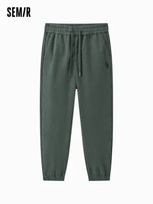 Men's woven jogging pants