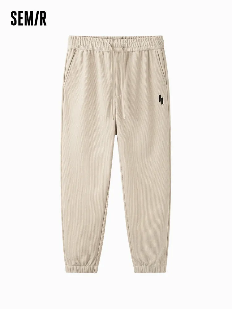 Men's woven jogging pants