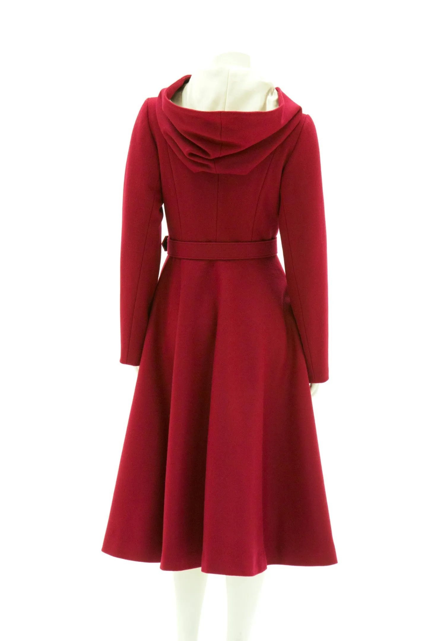 NOLANA RED HOODED COAT