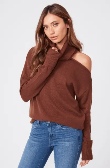 Paige Raundi Sweater in Dark Brown