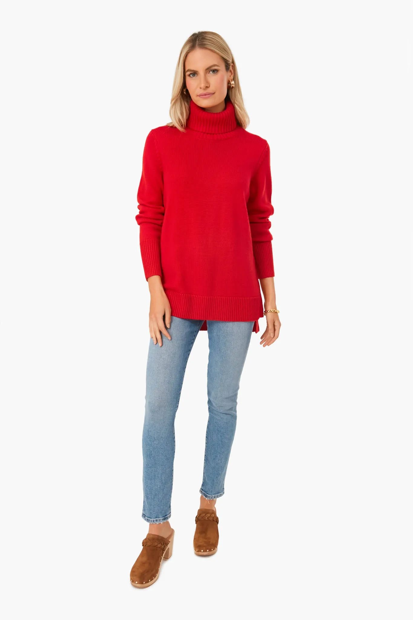 Poppy Red Sophia Sweater