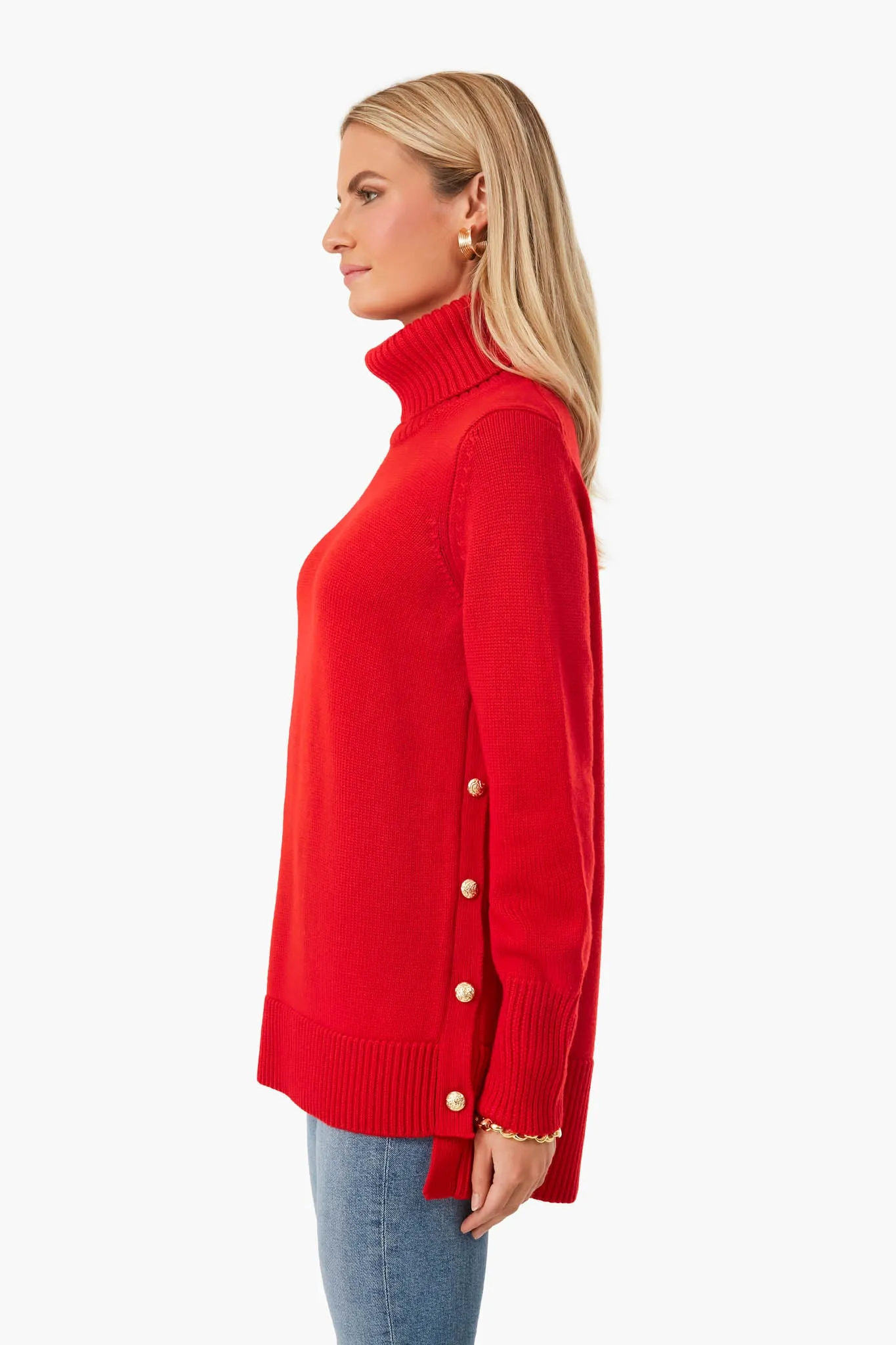 Poppy Red Sophia Sweater