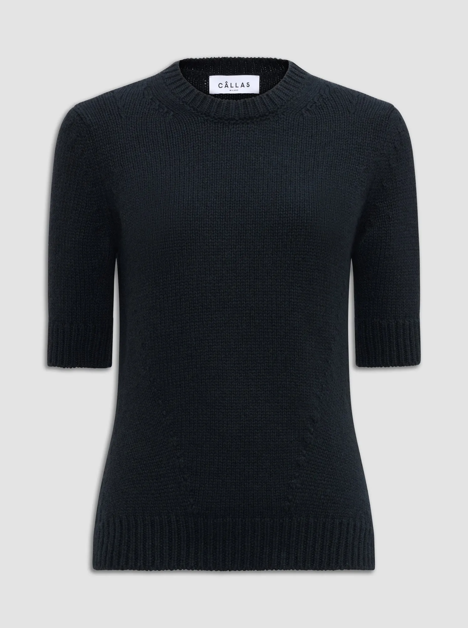 PORTIA Crewneck cashmere sweater Black