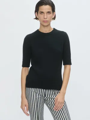 PORTIA Crewneck cashmere sweater Black