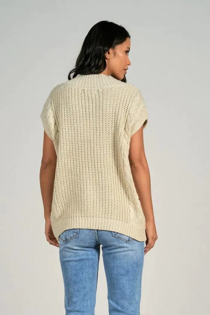 Sash Sleeveless Sweater