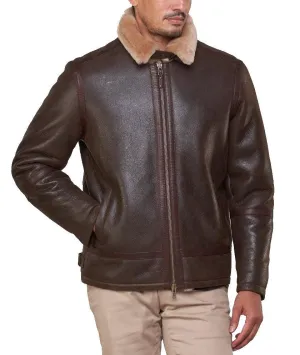 Shearling Sheepskin Bomber Jacket