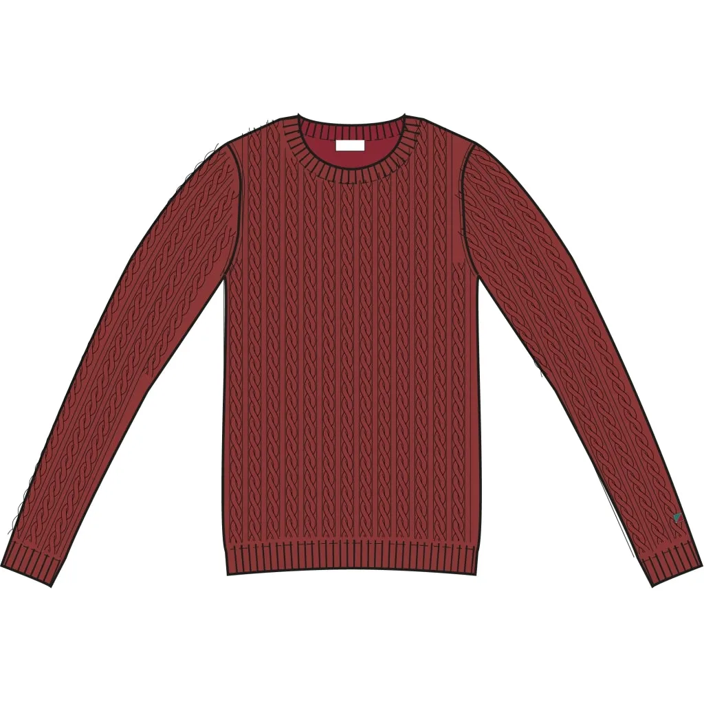 Simone Cable Knit - Red