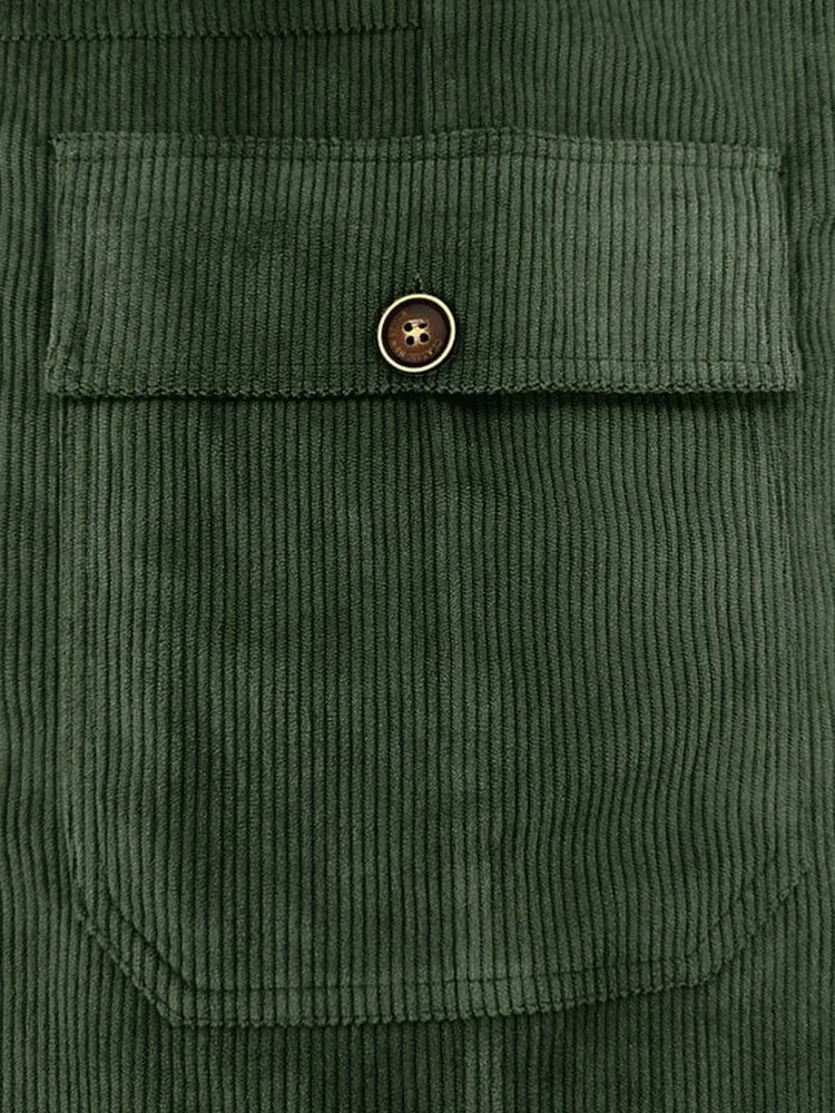 Soft Corduroy Cargo Pants