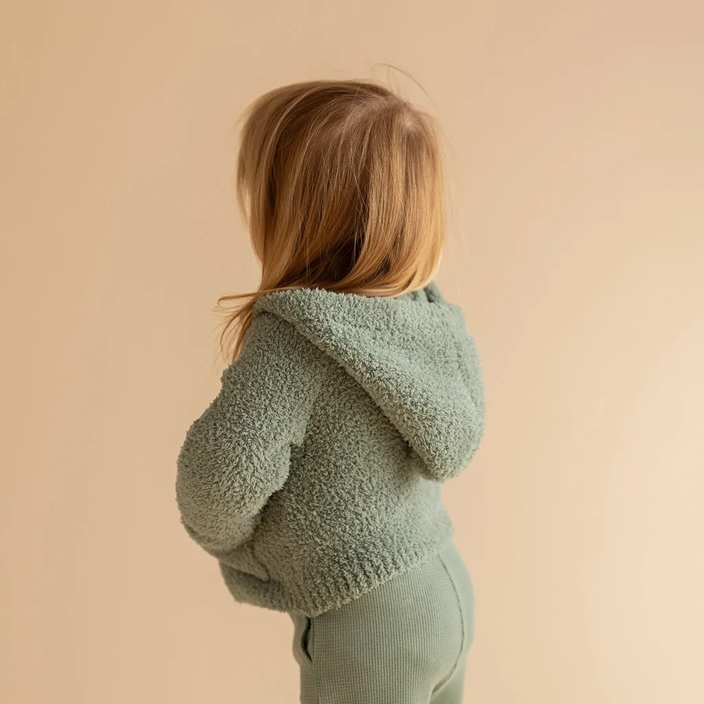 Soft Jade Cuddle Hooded Cardigan