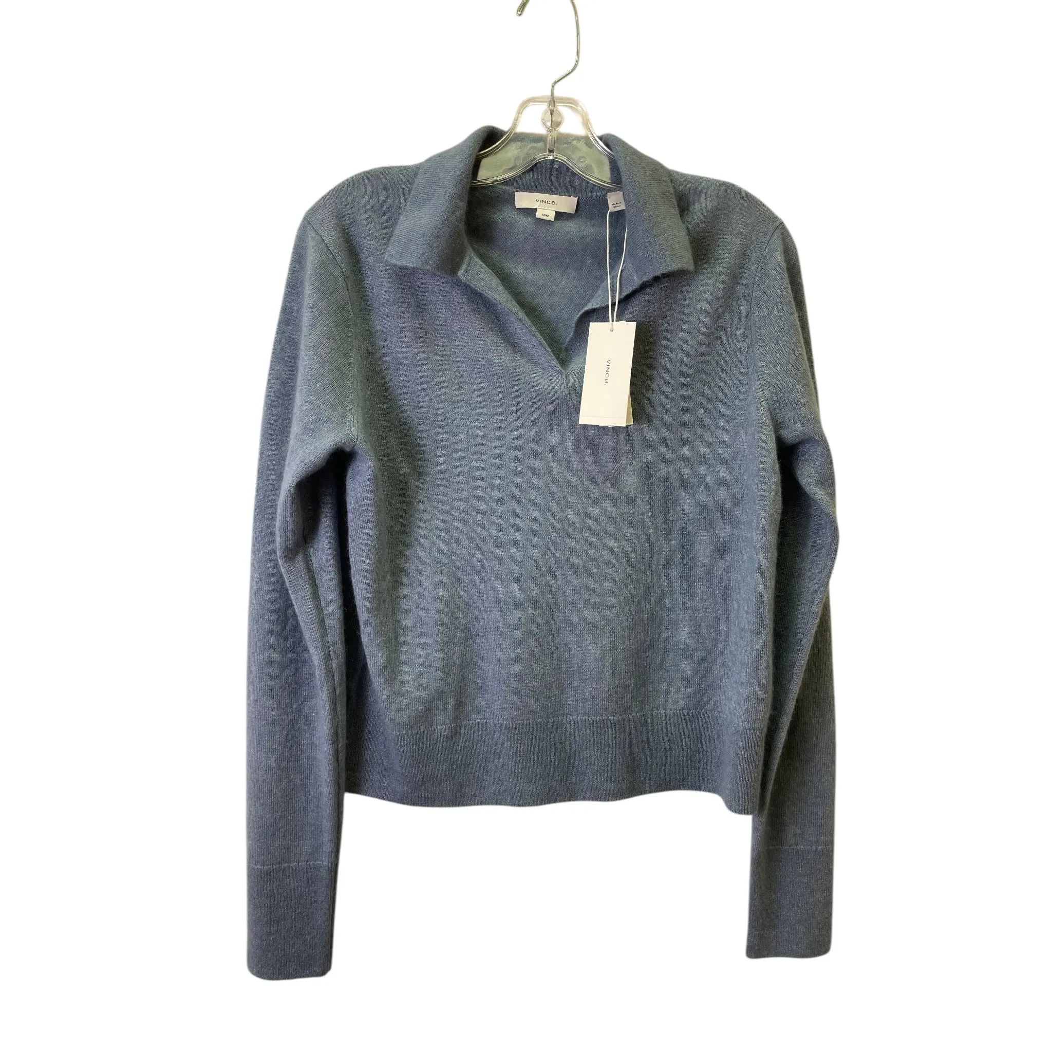 Sweater Cashmere By Vince In Blue, Size:M