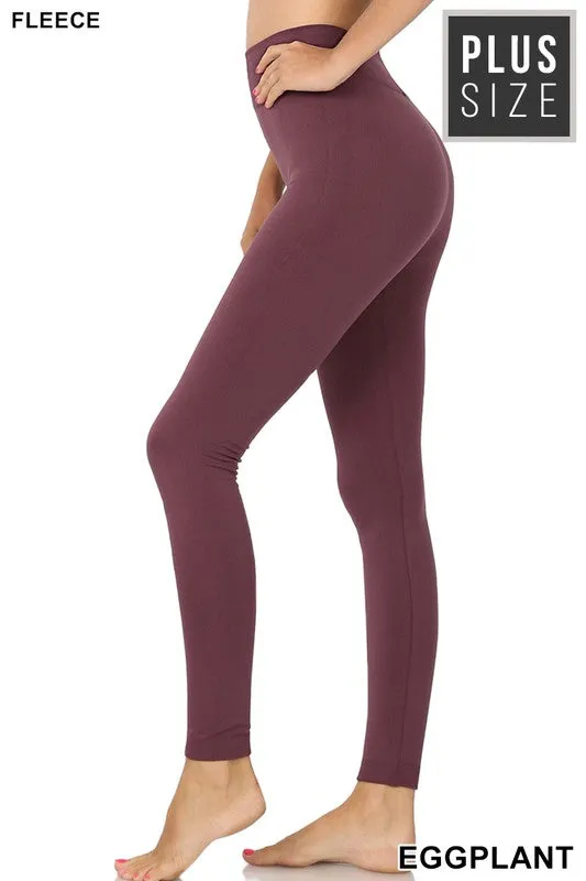 Zenana Stay Cozy Fleece Lined Leggings - asst colors